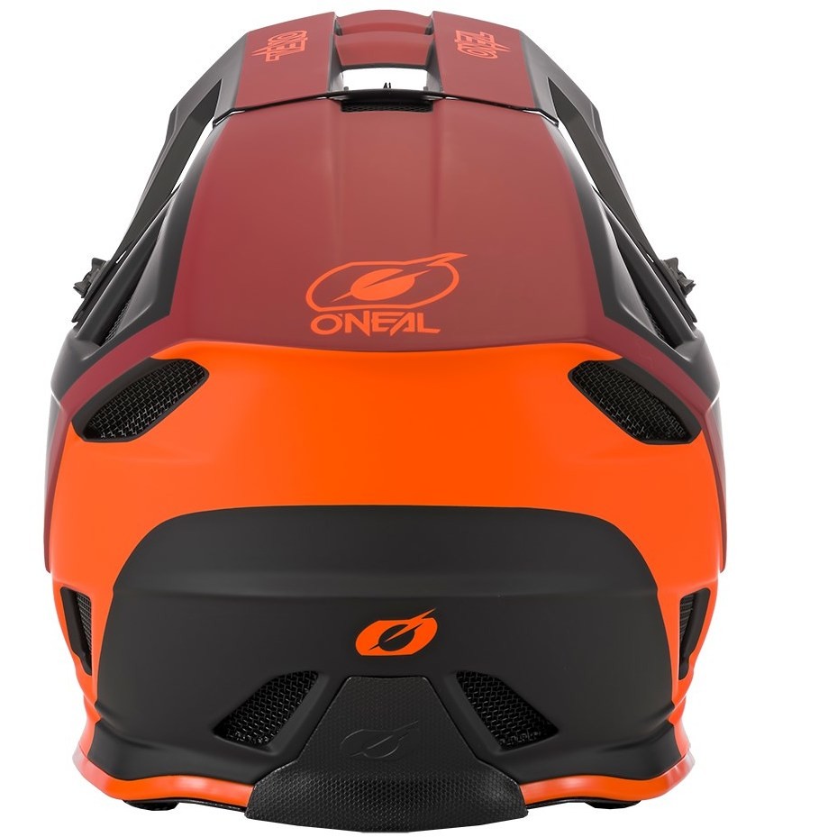Casco Integrale Bici Mtb eBike Oneal Blade V.22 Charger Rosso Arancio