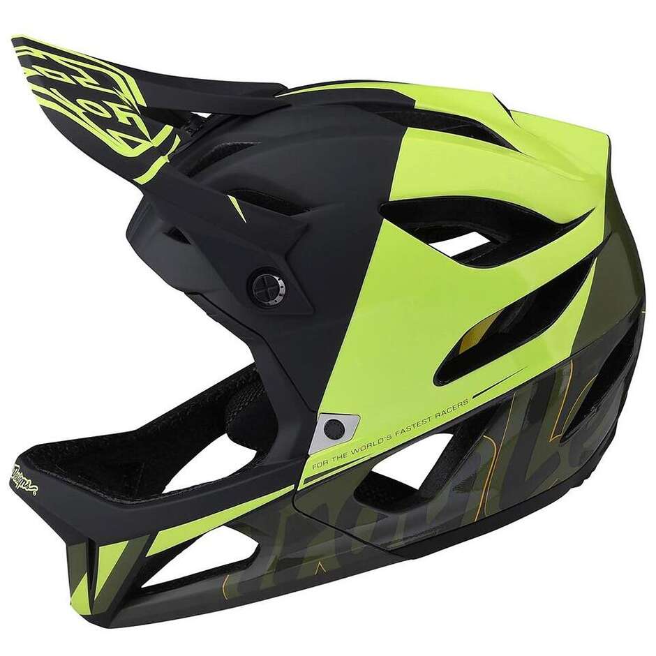 Casco Integrale Bici Troy Lee Design STAGE MIPS NOVA GLO Giallo