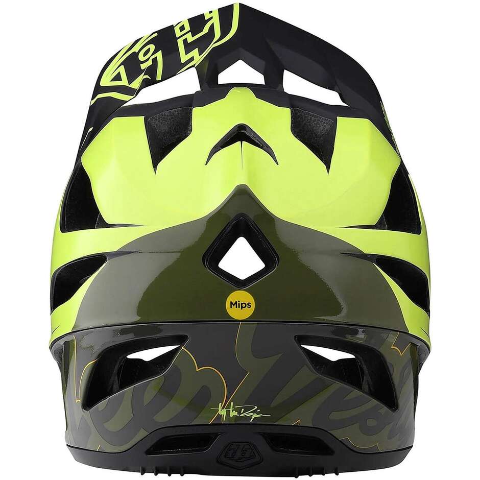 Casco Integrale Bici Troy Lee Design STAGE MIPS NOVA GLO Giallo