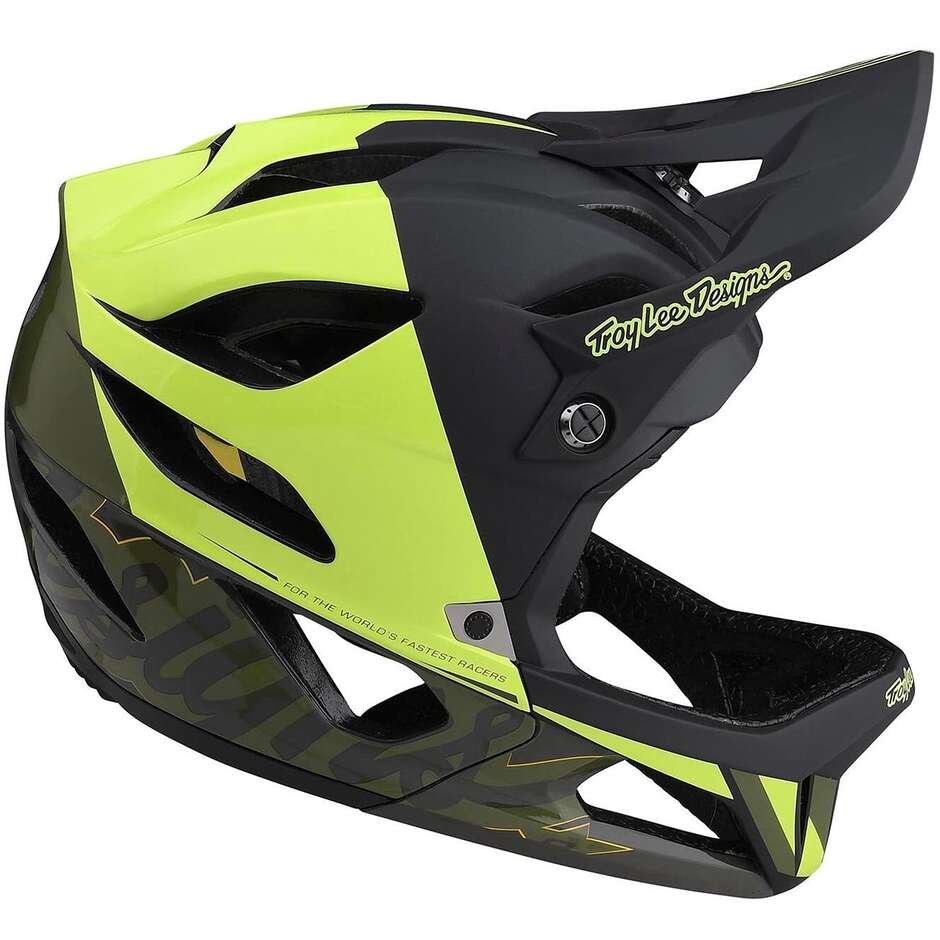 Casco Integrale Bici Troy Lee Design STAGE MIPS NOVA GLO Giallo