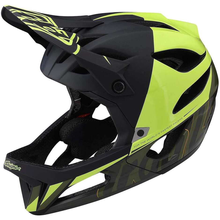 Casco Integrale Bici Troy Lee Design STAGE MIPS NOVA GLO Giallo