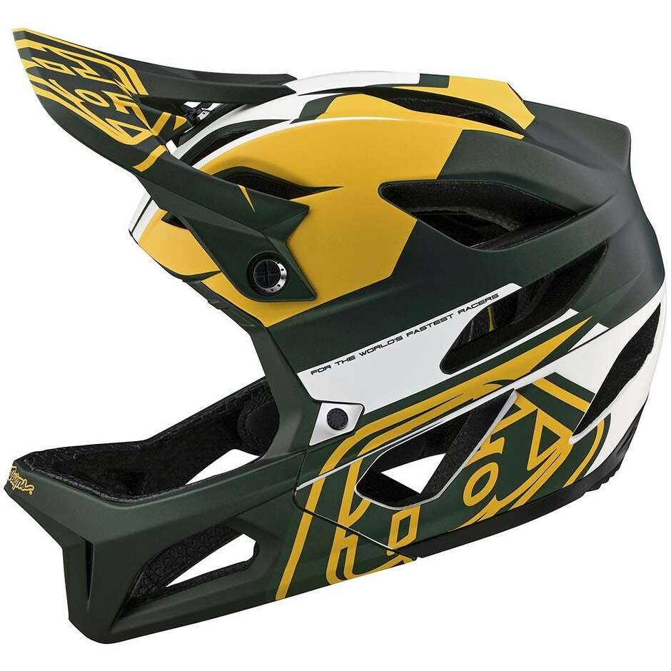 Casco Integrale Bici Troy Lee Designs STAGE VECTOR Verde
