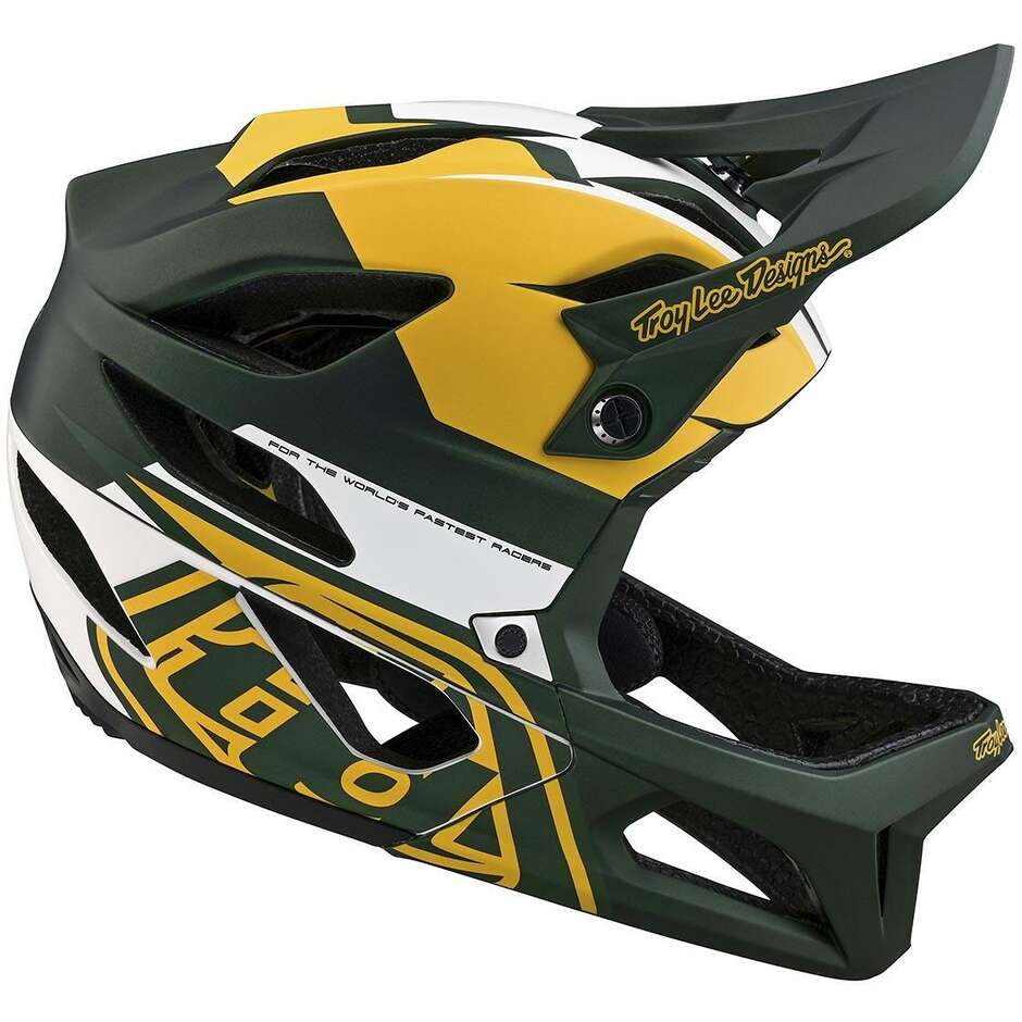 Casco Integrale Bici Troy Lee Designs STAGE VECTOR Verde