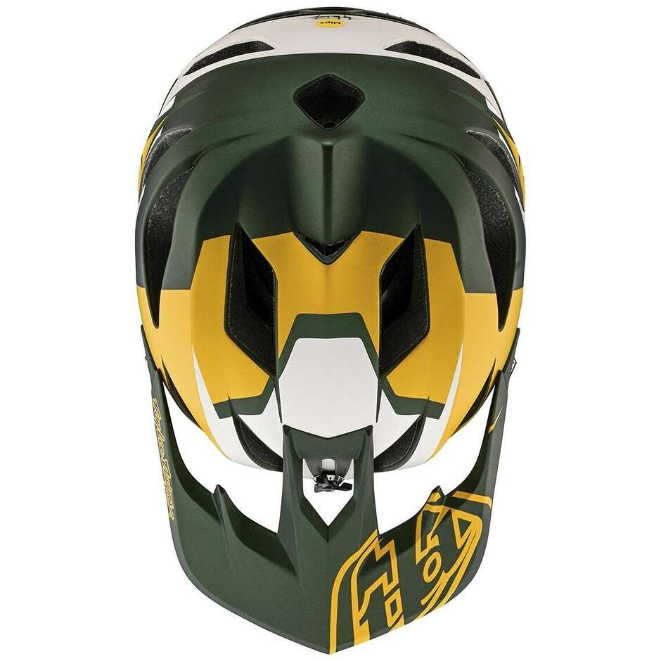 Casco Integrale Bici Troy Lee Designs STAGE VECTOR Verde