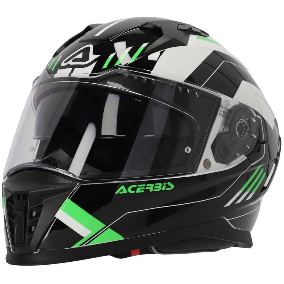 Casco Integrale da Moto ACERBIS X-WAY GRAPHIC Nero Verde