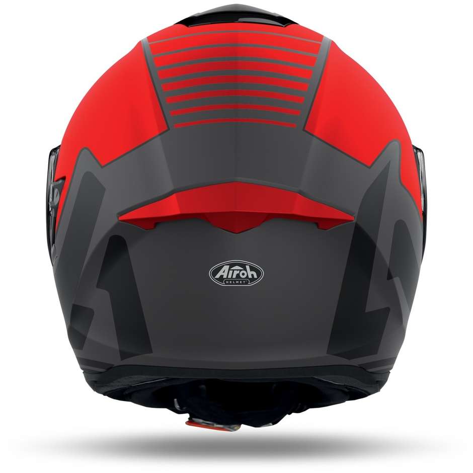 Casco Integrale Doppia Visiera Moto Airoh ST 501 TYPE Rosso Opaco
