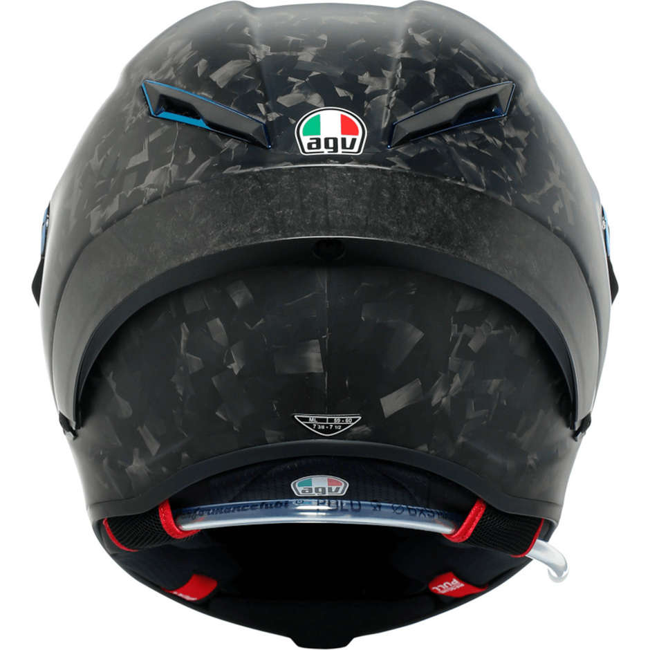 Casco Integrale in Carbonio Moto AGV PISTA GP RR Limited Edition FUTURO Carbonio Forgiato Elettro Iridium