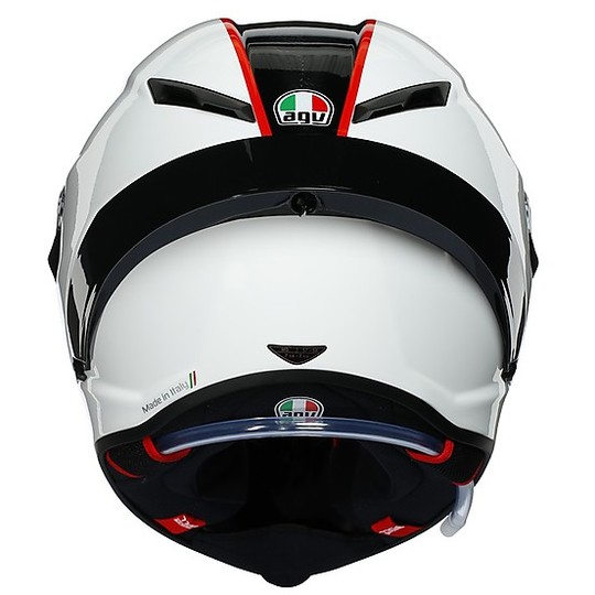 Casco Integrale in Carbonio Moto AGV PISTA GP RR Multi SCUDERIA Carbon Bianco Rosso Omologato FIM