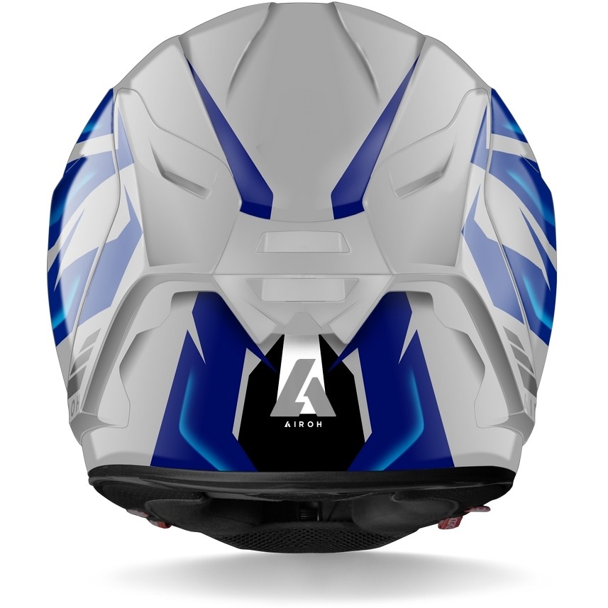 Casco Integrale in Fibra Moto Airoh GP550 S Wander Blu Lucido