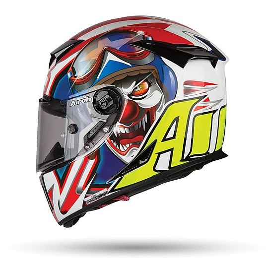 Casco Integrale Moto Airoh GP 500 FLYER Bianco Rosso Lucido Vendita Online  - Outletmoto.eu