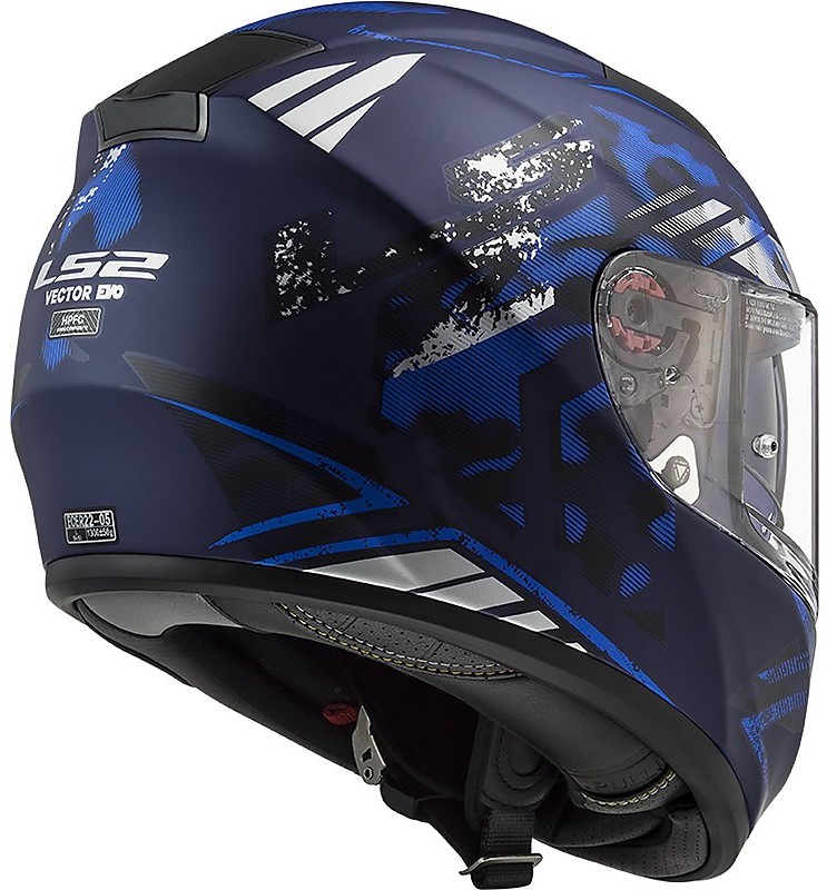 Casco Moto Integrale Ls2 FF397 Vector Sign Nero Blu Opaco Vendita