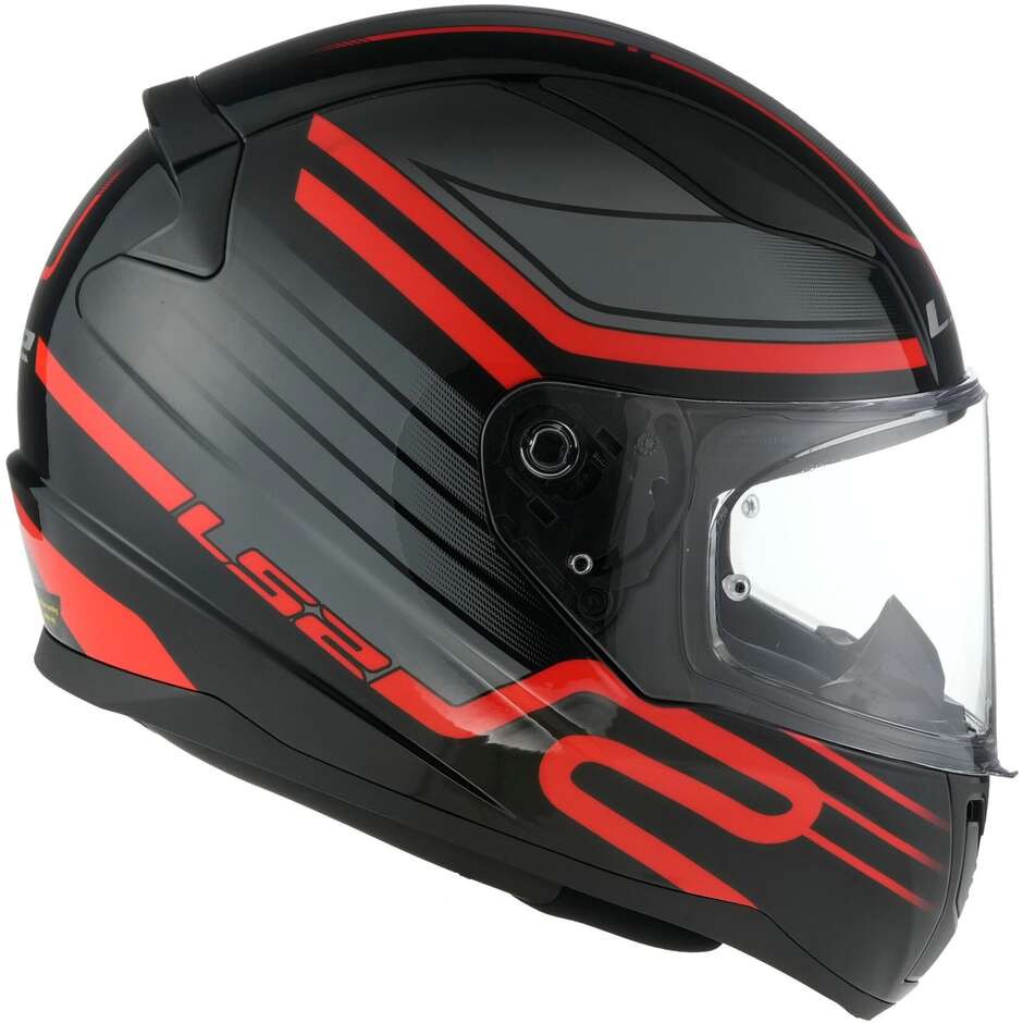 Casco Integrale Moto Ls2 FF353 RAPID 2 Circuit Nero Rosso