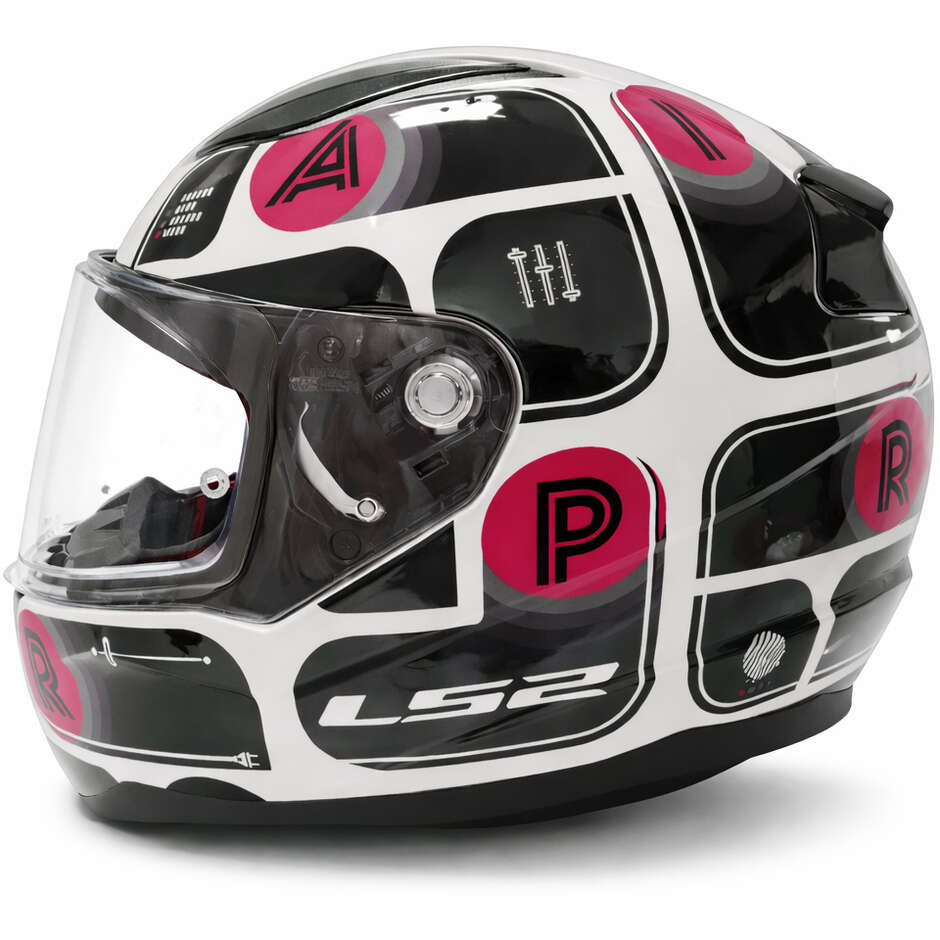 Casco Integrale Moto Ls2 FF353 RAPID BRICK Nero Rosa
