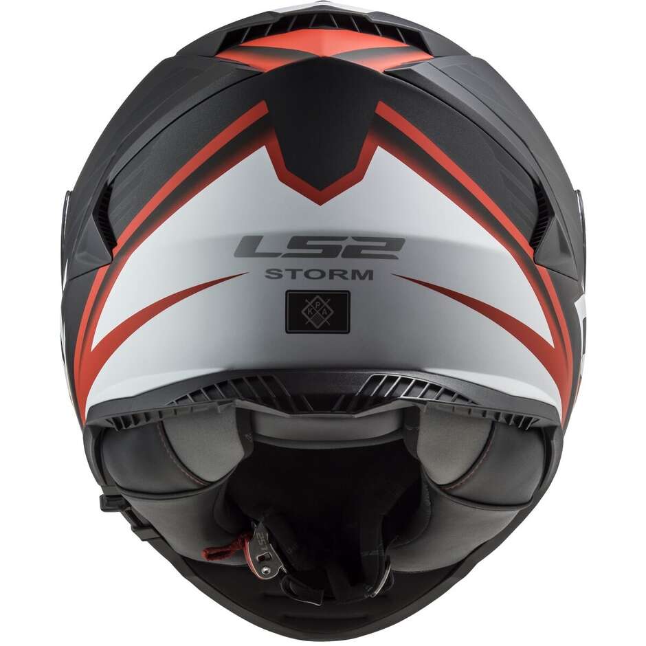 Casco Integrale Moto Ls2 FF800 STORM 2 NERVE Nero Rosso Opaco