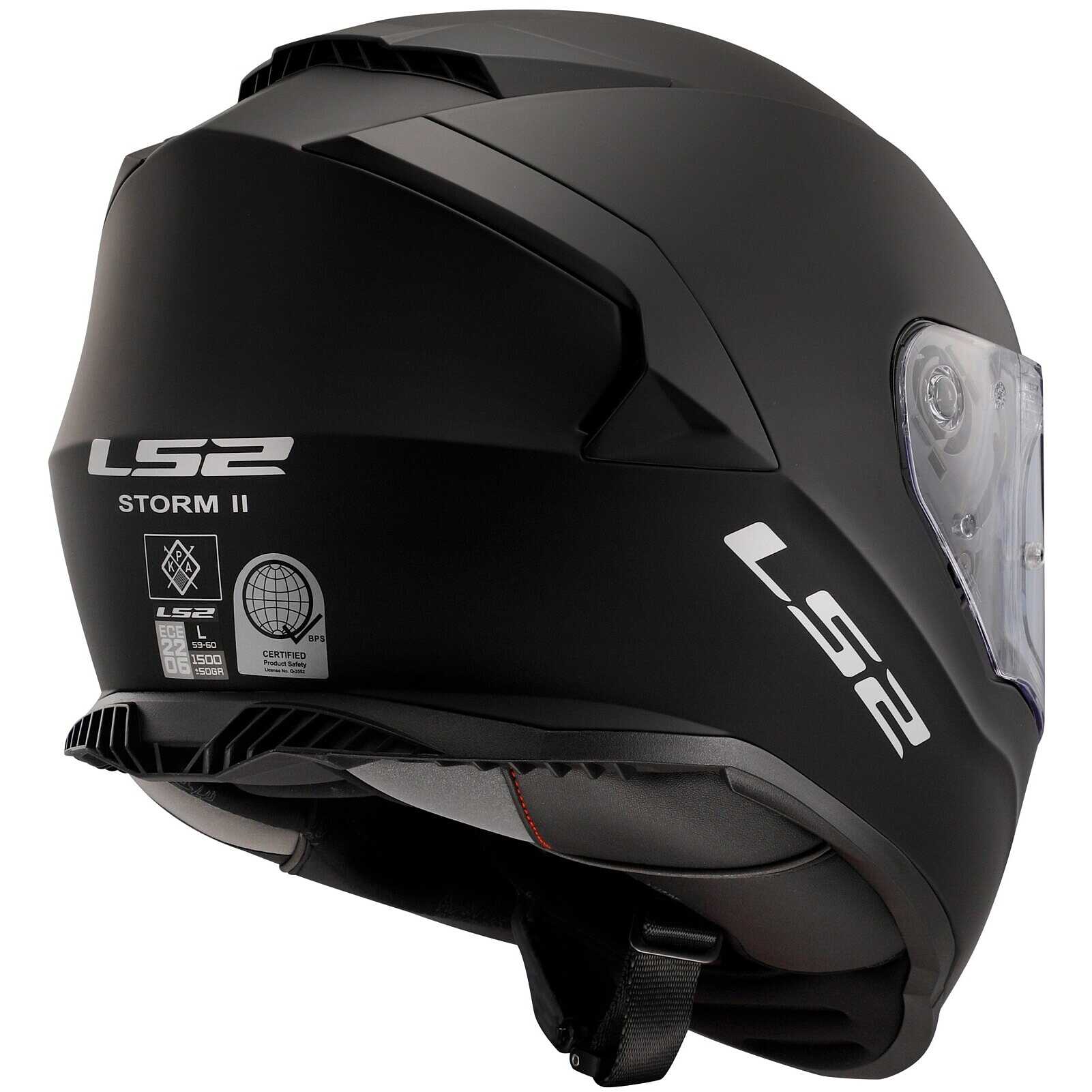 Casco Integrale Moto Ls2 FF800 STORM 2 Solid Nero Opaco Vendita Online 