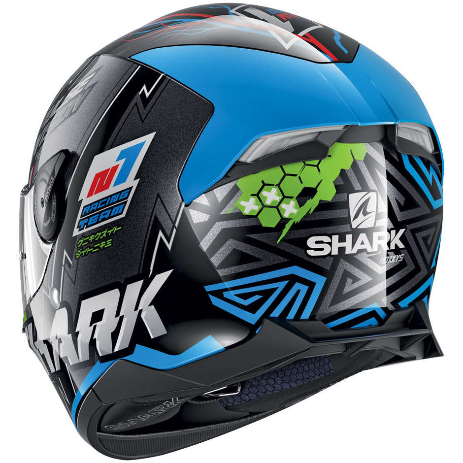 Casco Integrale Moto Shark SKWAL 2.2  Noxxys Nero Blu