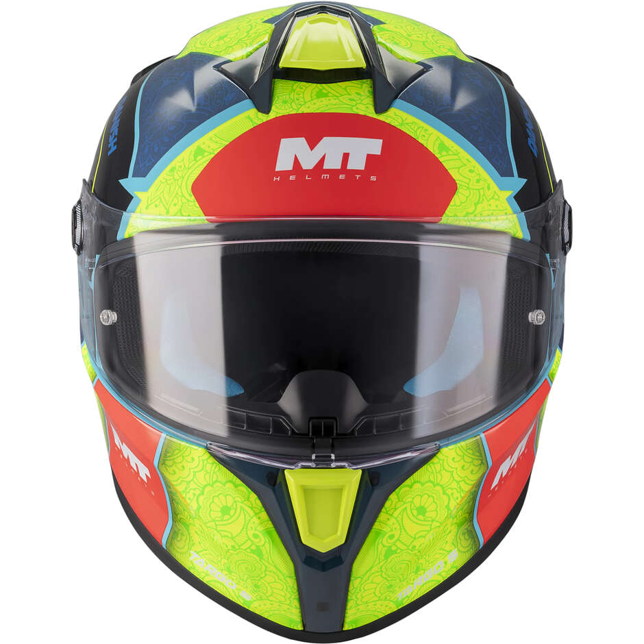 Casco Integrale MT Helmets TARGO S DANISH 26 BRASIL C3 Replica Verde Lucido