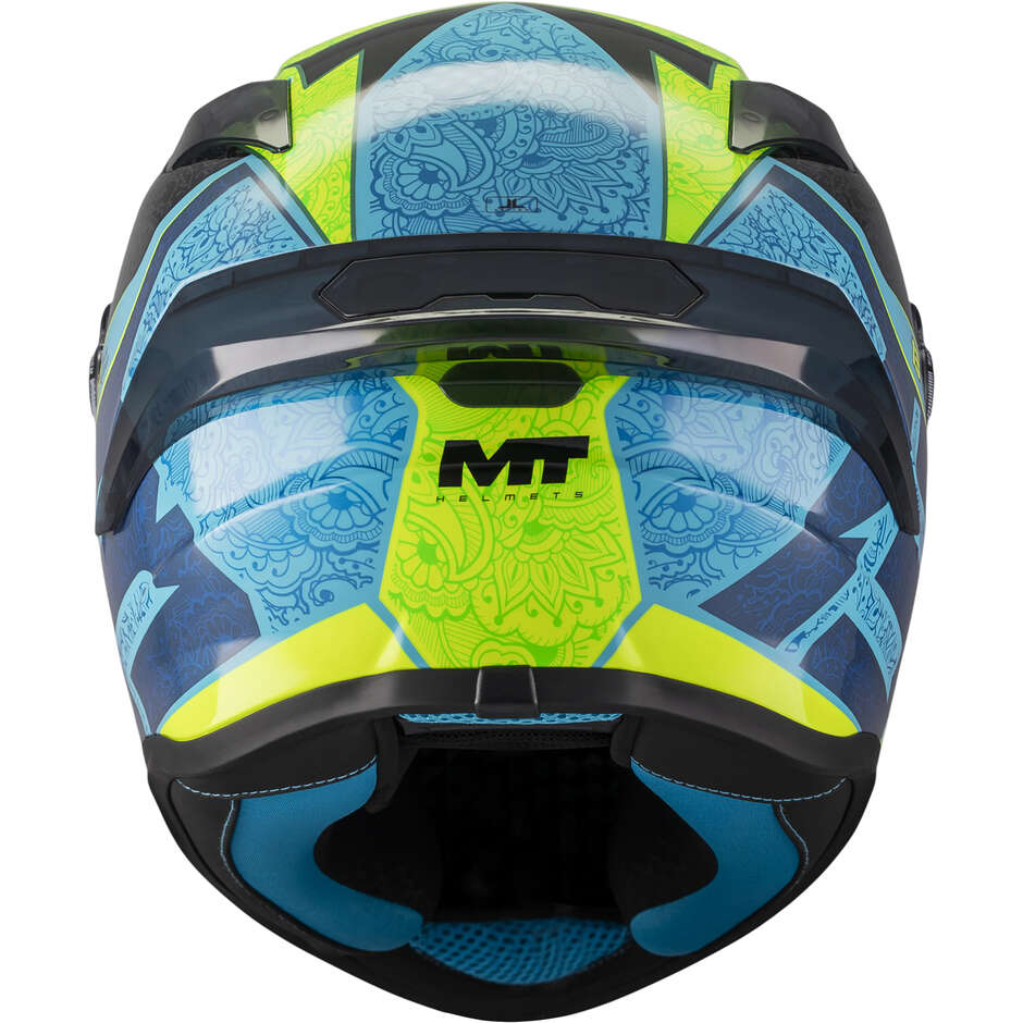 Casco Integrale MT Helmets TARGO S DANISH 26 BRASIL C3 Replica Verde Lucido