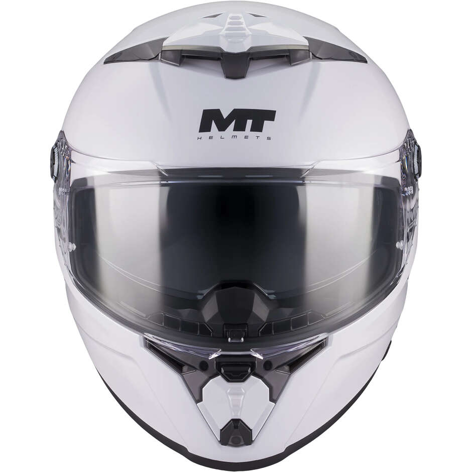Casco Integrale MT Helmets THUNDER 4 R SV PURE A0 Bianco Lucido