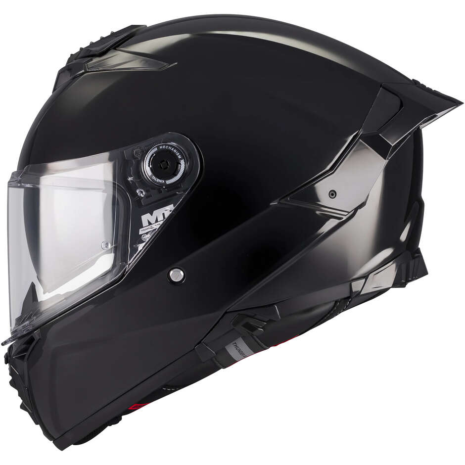 Casco Integrale MT Helmets THUNDER 4 R SV PURE A1 Nero Lucido