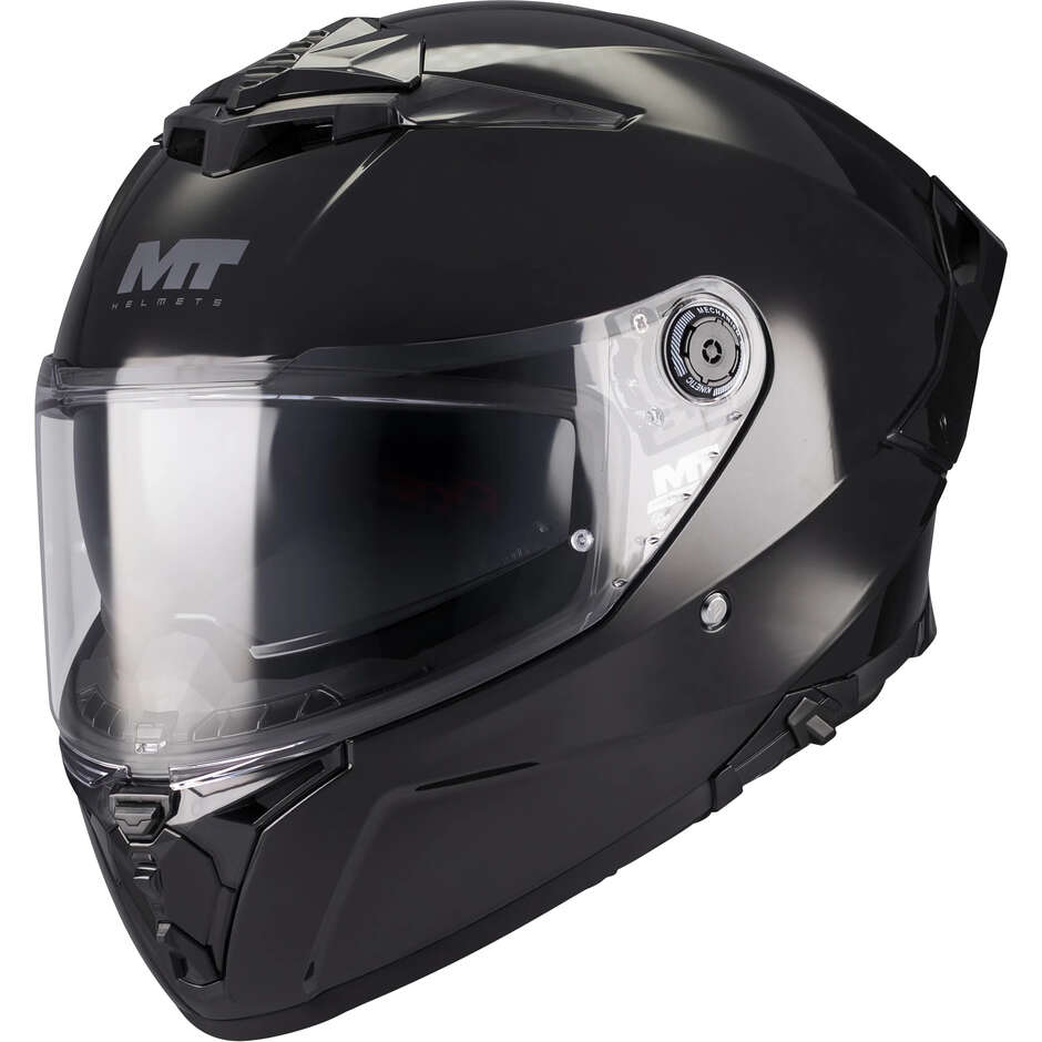 Casco Integrale MT Helmets THUNDER 4 R SV PURE A1 Nero Lucido