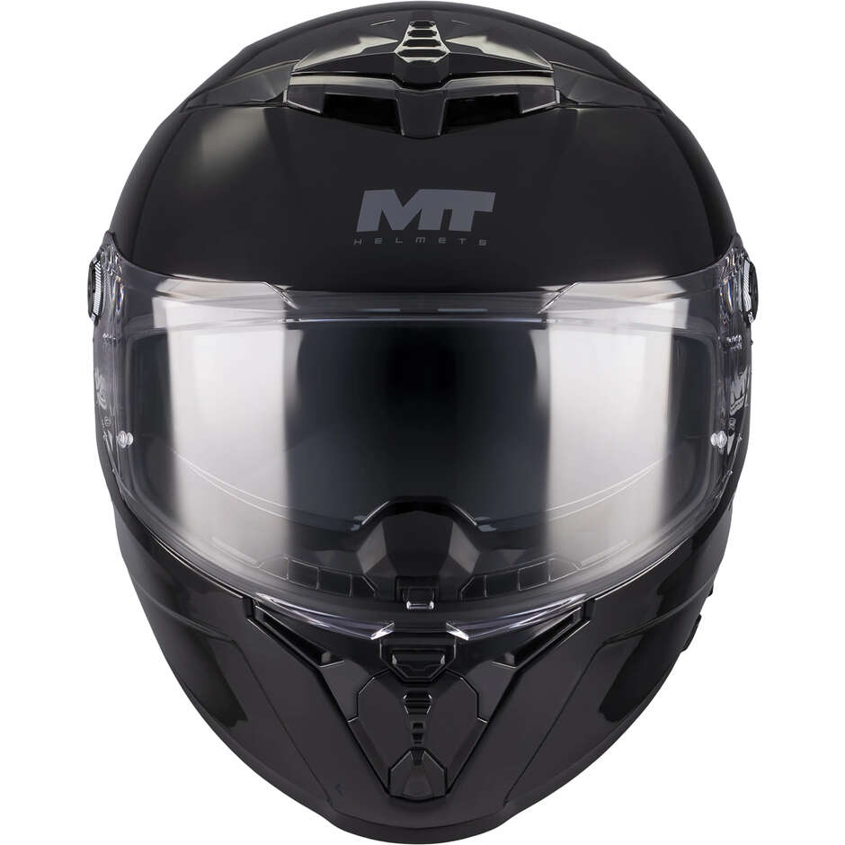 Casco Integrale MT Helmets THUNDER 4 R SV PURE A1 Nero Lucido