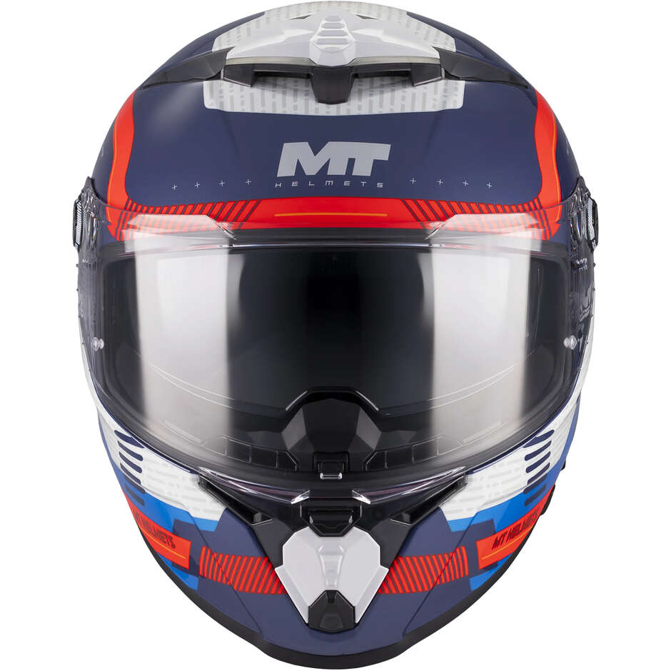 Casco Integrale MT Helmets THUNDER 4 R SV RELEVANT C5 Multicolore Blu Lucido