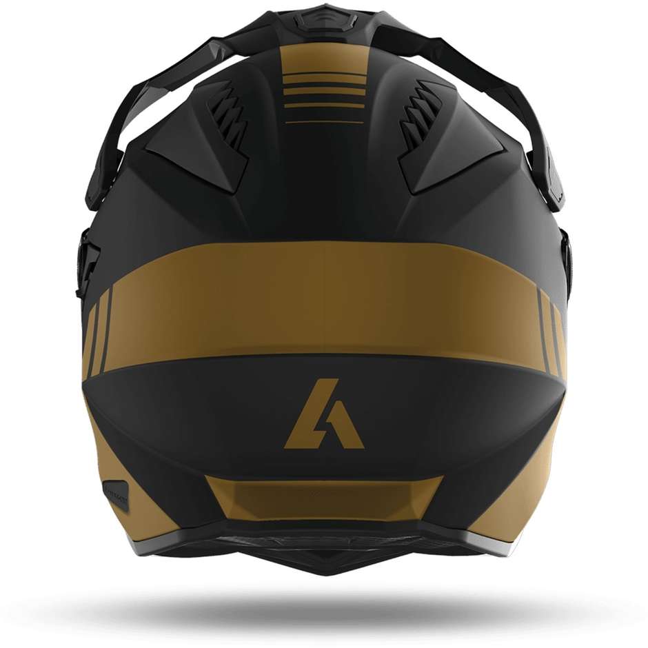 Casco Integrale On-Off Moto Touring Airoh COMMANDER Gold Opaco