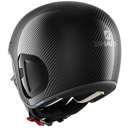 CASCO JET FIBRA MOTO BLAUER HT PILOT 1.1 GRAFIC G NERO OPACO BIANCO VINTAGE  TG L