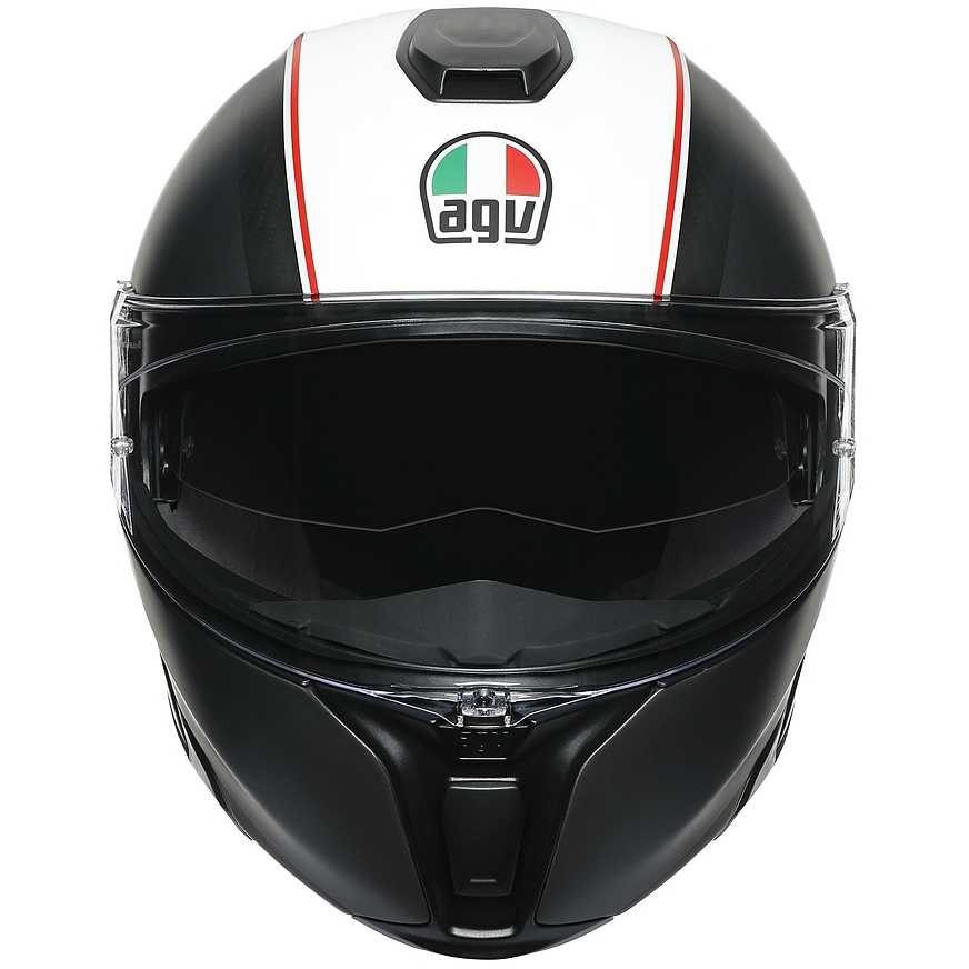 Casco modulare moto Agv Sport ModularMatt Carbon carbonio opaco casque  helmet