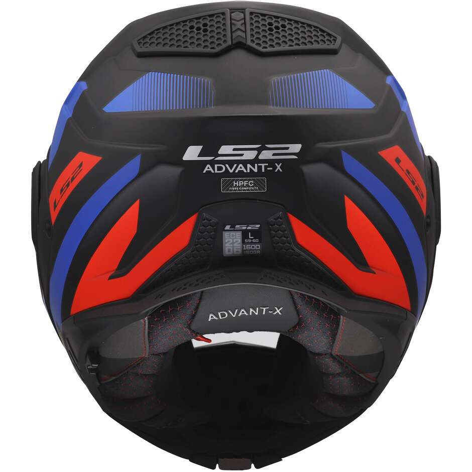 Casco Modulare In HPFC P/J LS2 FF901 ADVANT X NOVA Nero Rosso Blu
