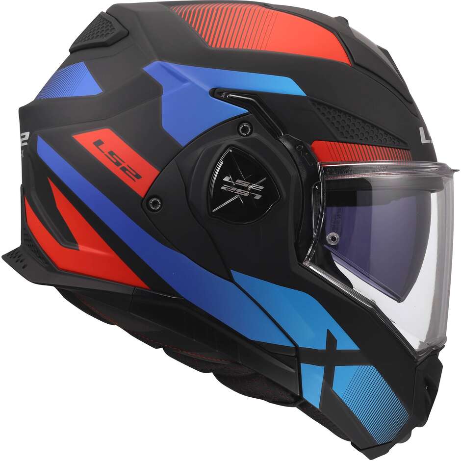 Casco Modulare In HPFC P/J LS2 FF901 ADVANT X NOVA Nero Rosso Blu