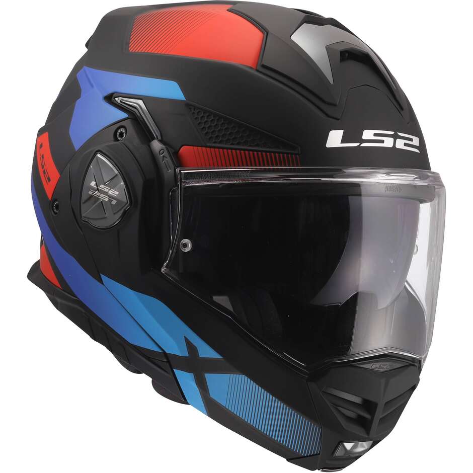 Casco Modulare In HPFC P/J LS2 FF901 ADVANT X NOVA Nero Rosso Blu