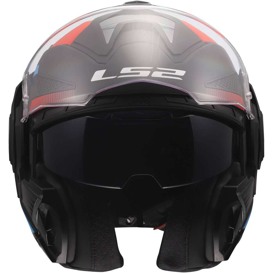Casco Modulare In HPFC P/J LS2 FF901 ADVANT X NOVA Nero Rosso Blu