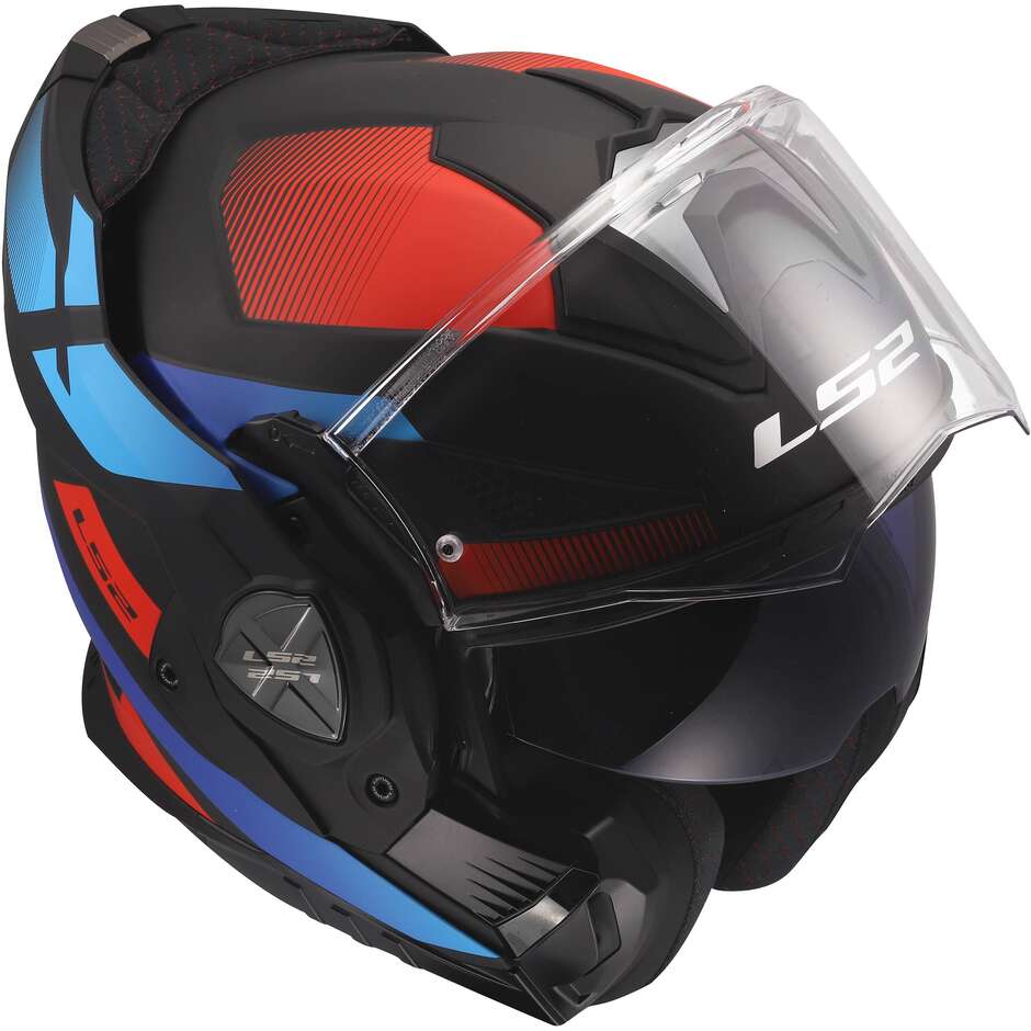 Casco Modulare In HPFC P/J LS2 FF901 ADVANT X NOVA Nero Rosso Blu