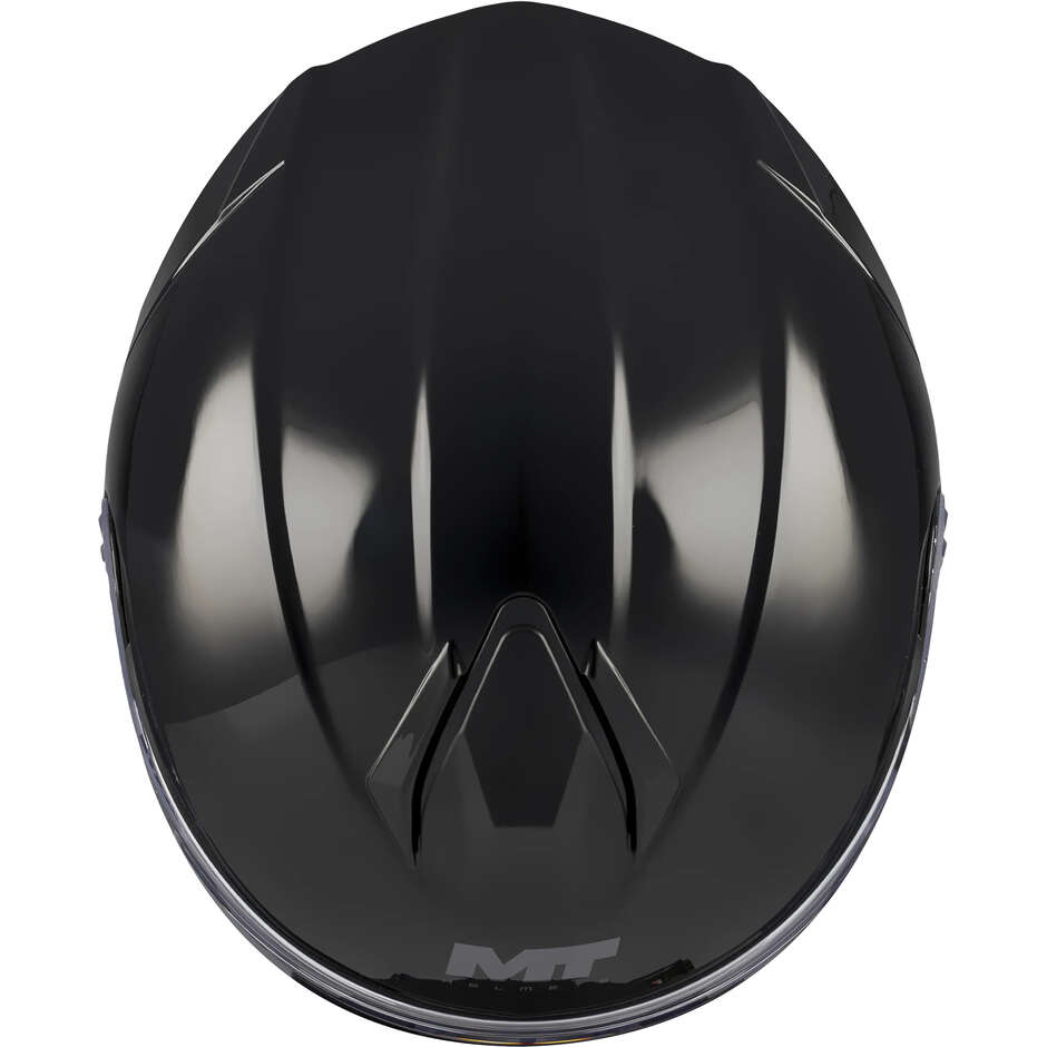 Casco Modulare MT Helmets GENESIS R SV PURE A1 Nero Lucido