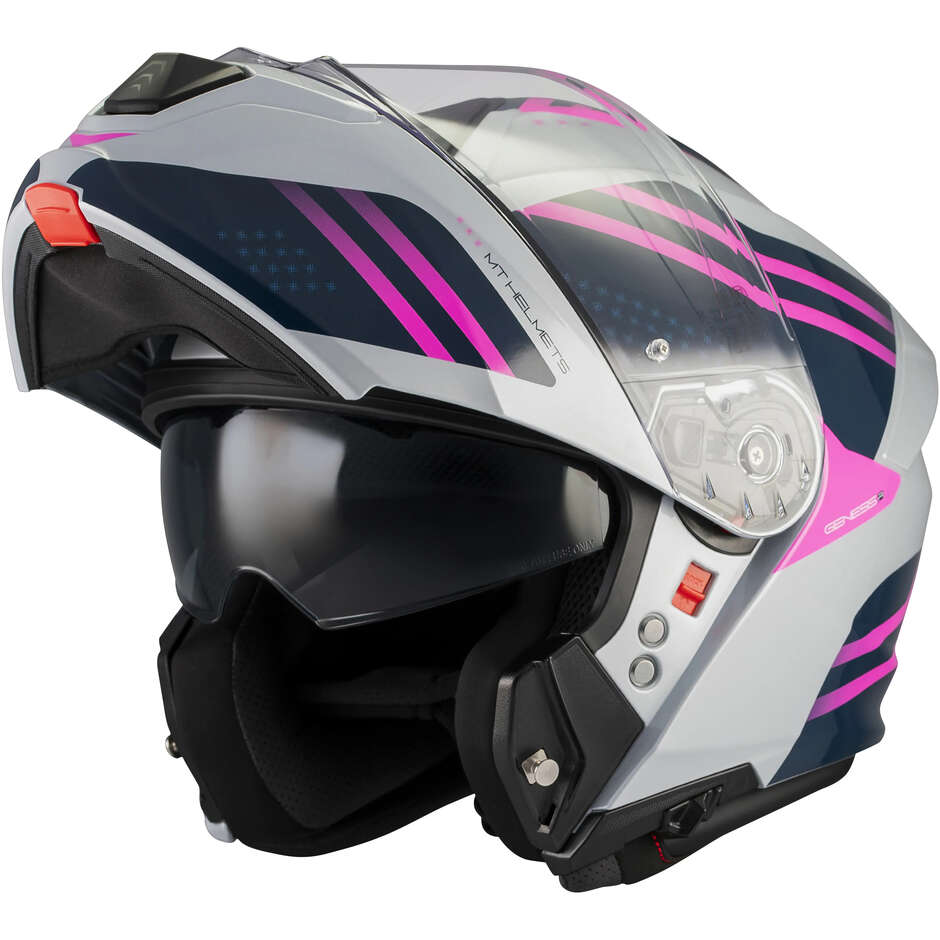 Casco Modulare MT Helmets GENESIS R SV VIBE C8 Multicolore Lucido