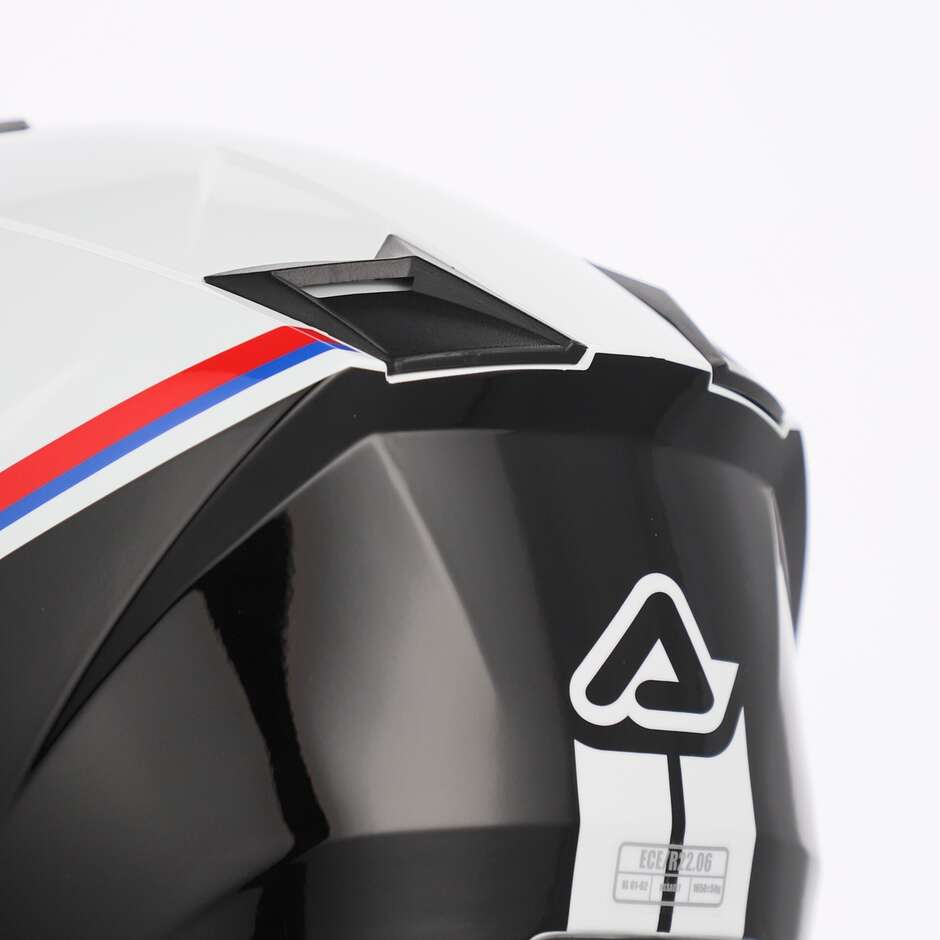 Casco Moto Adventure Acerbis ASSAULT Bianco Nero