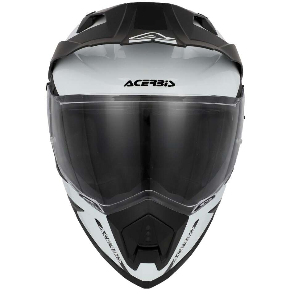 Casco Moto Adventure Acerbis Assault Mono Bianco