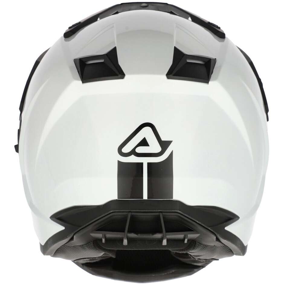 Casco Moto Adventure Acerbis Assault Mono Bianco