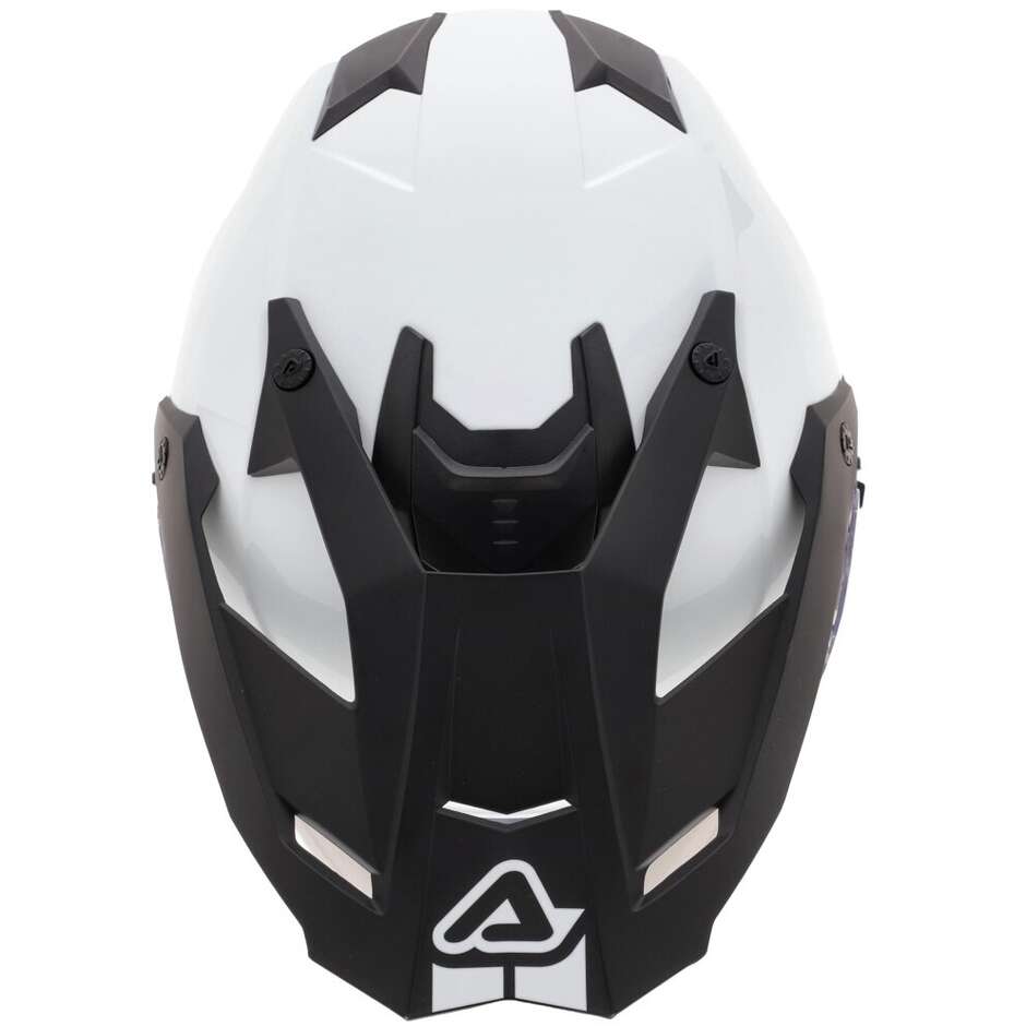 Casco Moto Adventure Acerbis Assault Mono Bianco