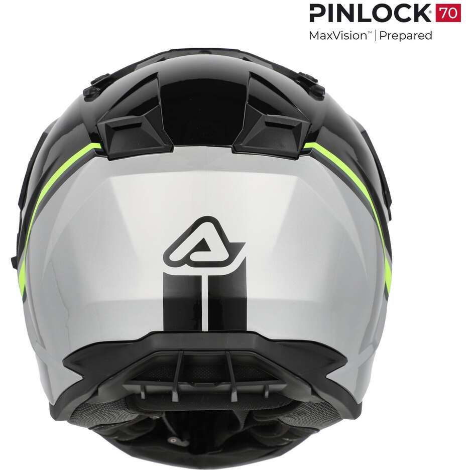 Casco Moto Adventure Acerbis ASSAULT Nero Giallo Fluo