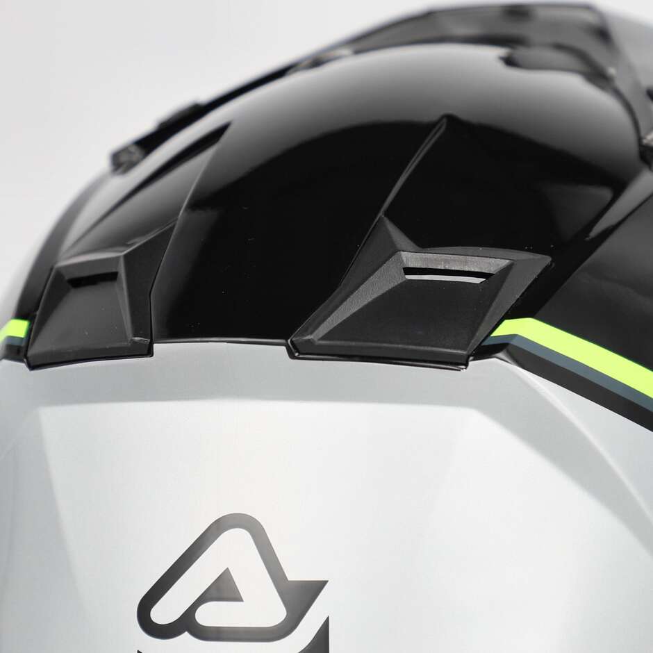 Casco Moto Adventure Acerbis ASSAULT Nero Giallo Fluo