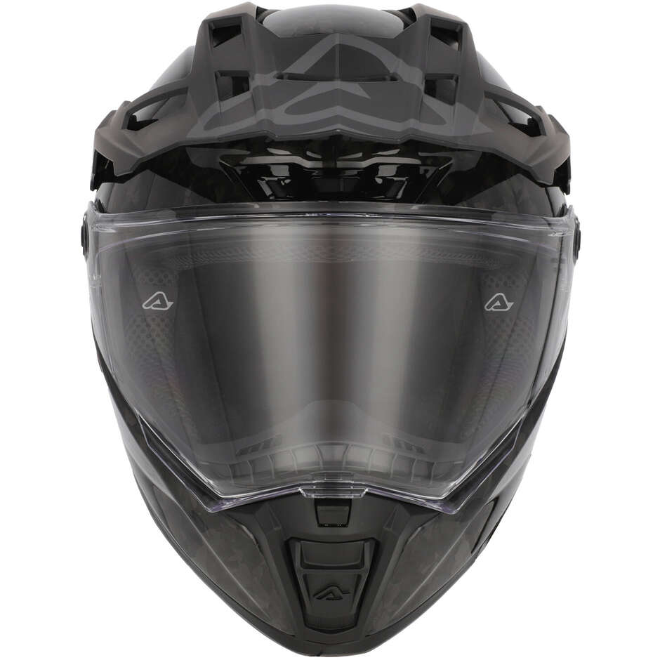 Casco Moto Adventure Acerbis ATTACK-C Nero Forged Carbon
