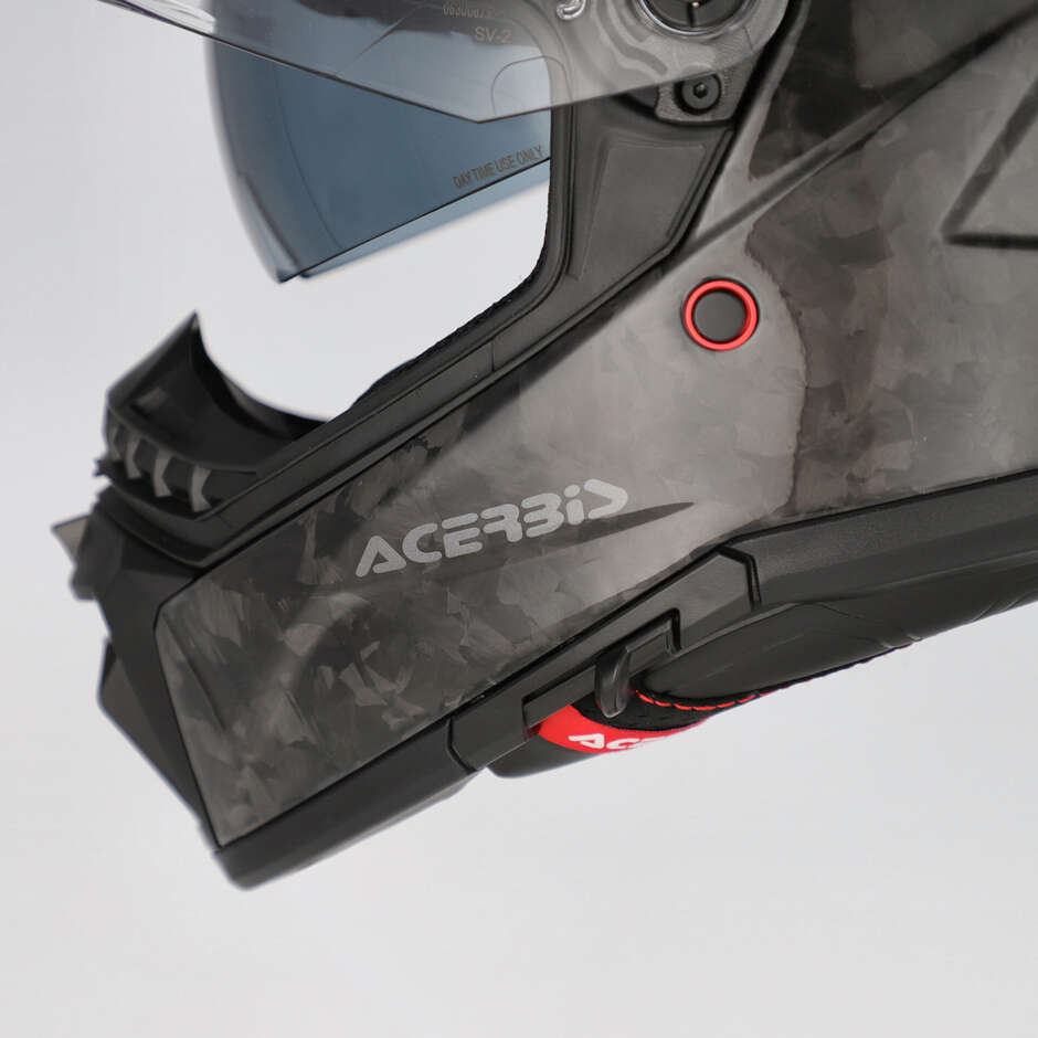 Casco Moto Adventure Acerbis ATTACK-C Nero Forged Carbon