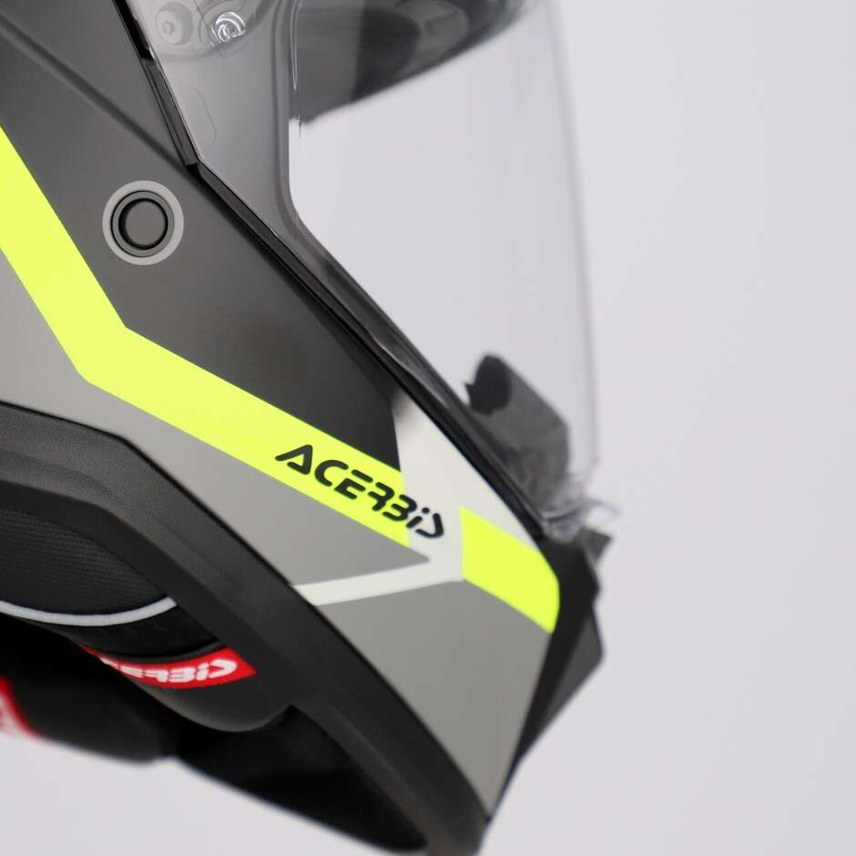 Casco Moto Adventure Acerbis Attack Multi Nero Giallo Fluo