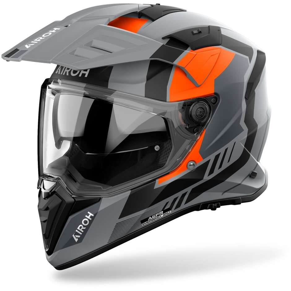 Casco Moto Adventure BANDIT HORN Arancio Opaco taglia L