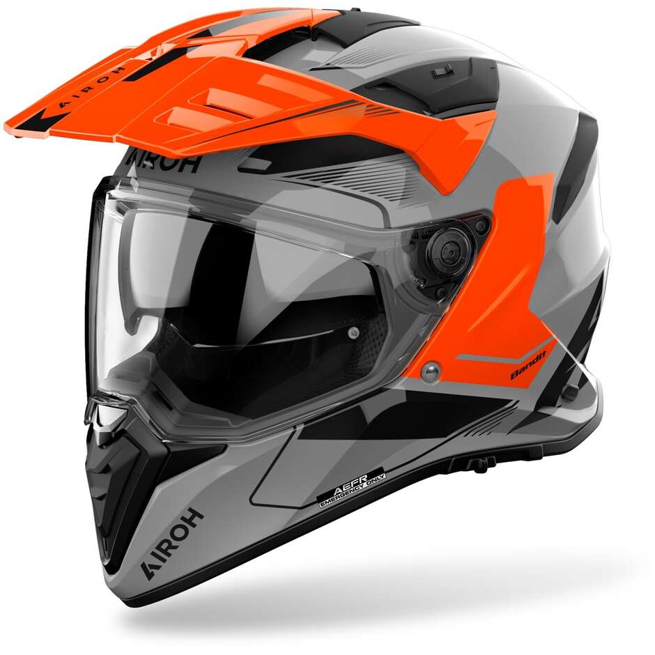 Casco Moto Adventure BANDIT TUNE Arancio Lucido taglia L