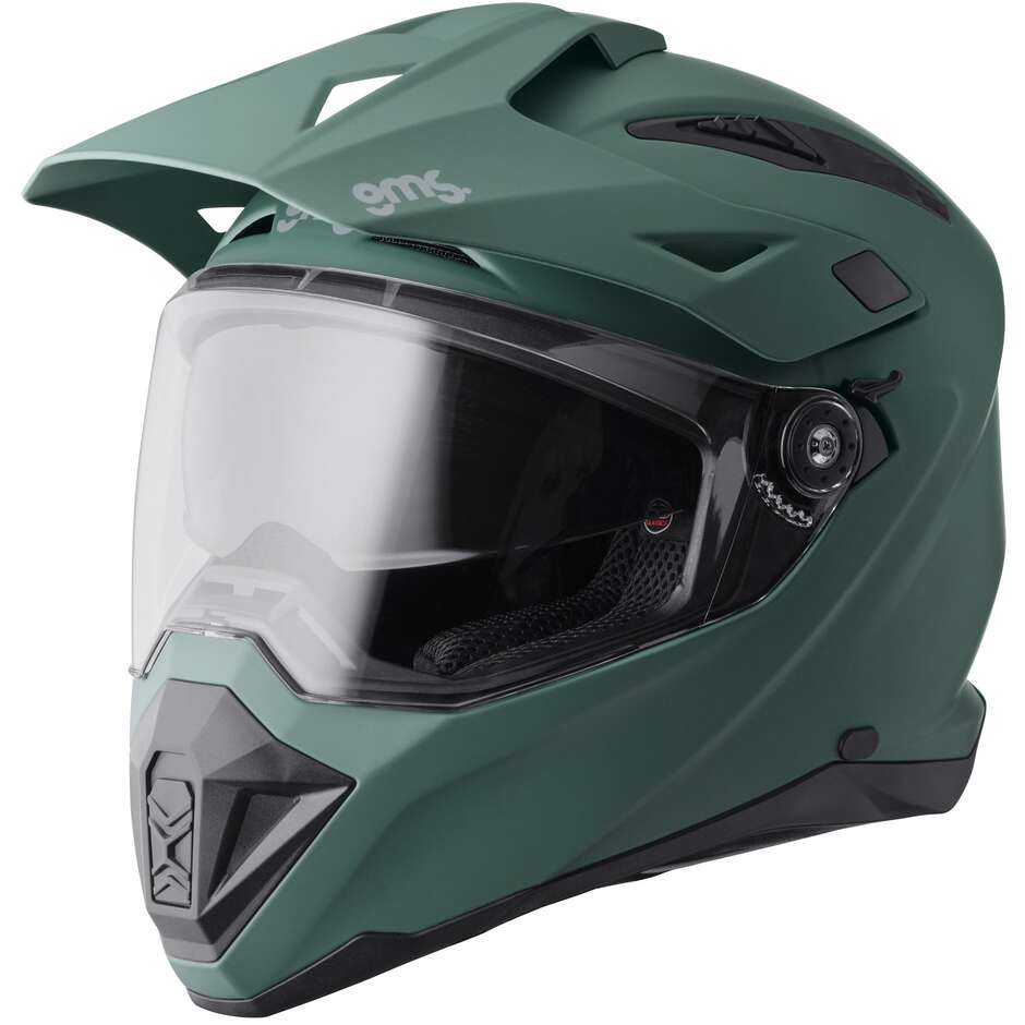 Casco Moto Adventure Adventus verde taglia S