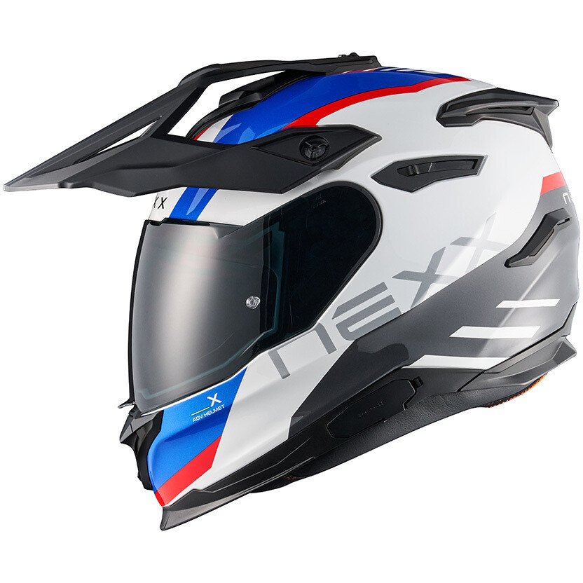 Casco Moto Adventure V.Traveler Quest Bianco Blu taglia XL